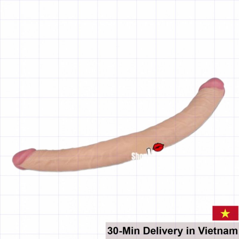 Lovetoy Double Ended Soft Dildo 36.5cm Lesbian Couples Toy 