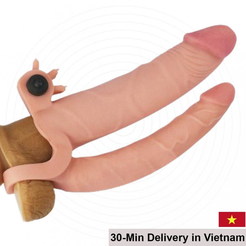 Lovetoy Dual Vibrating Silicone Penis Extender 