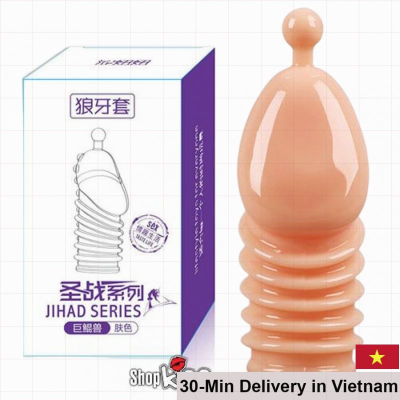 Bumpy Beaded Sleeve Enhancer Ultra Realistic Penis Extension 