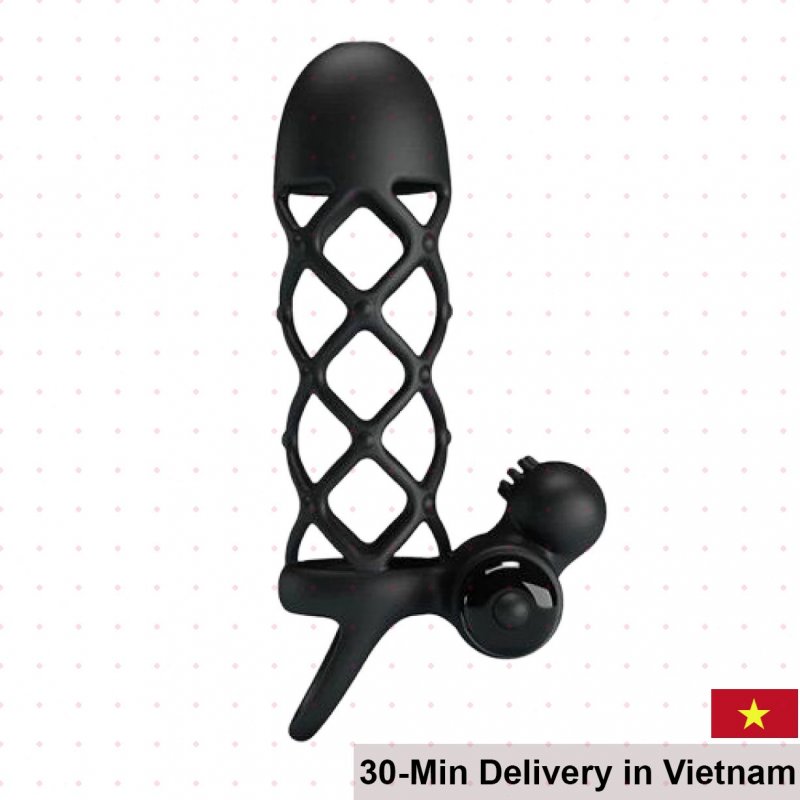 PrettyLove Vibrating Mesh Strap-On for Men Delay 