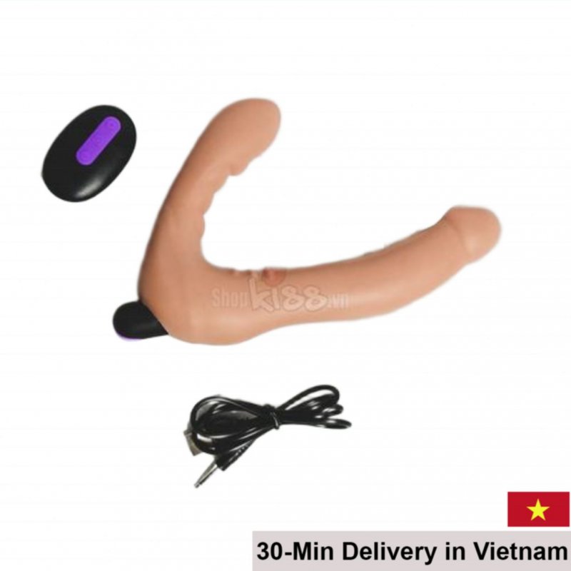 LoveToy Soft Dual Head Remote Control Vibrating Dildo 