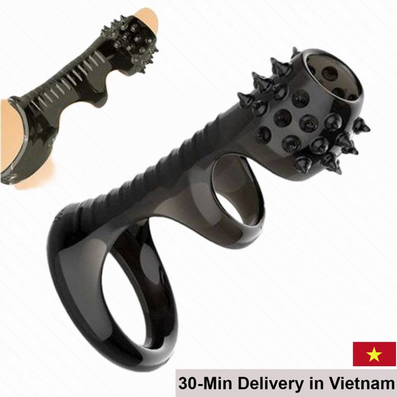 Baile spiked delay cock sleeve help prevent premature ejaculation increase pleasure 