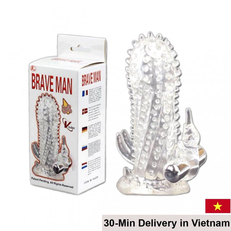 Baile Braveman Vibrating Penis Extender Condom Enhancer 