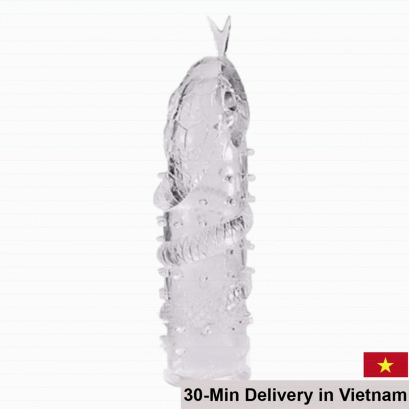 Baile Mãng Xà Penis Extender Condom for Size and Sensation 