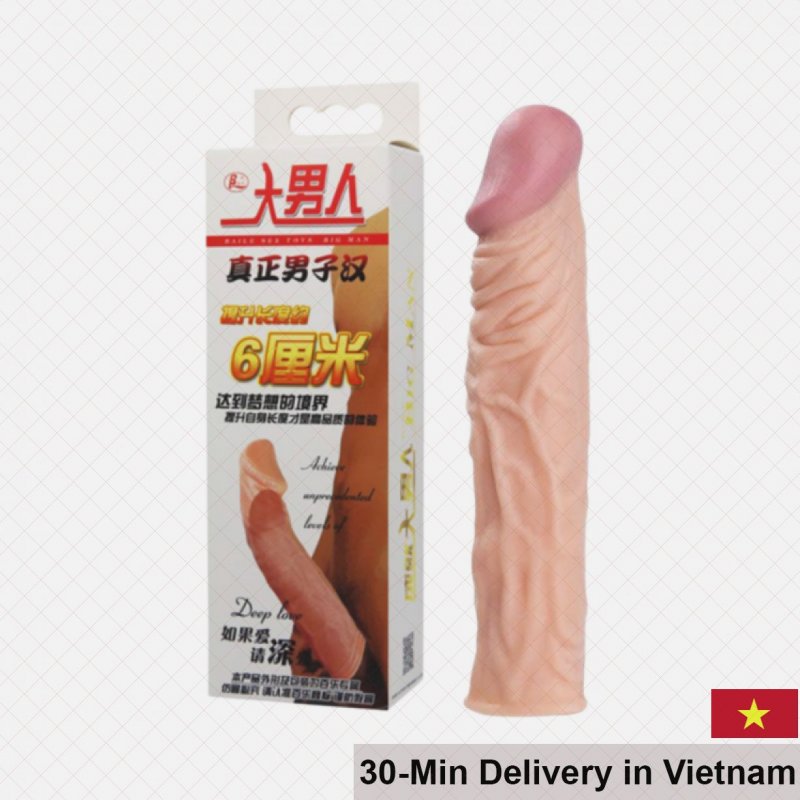 Baile Big Man 5cm Penis Extender Condom Safe Durable 