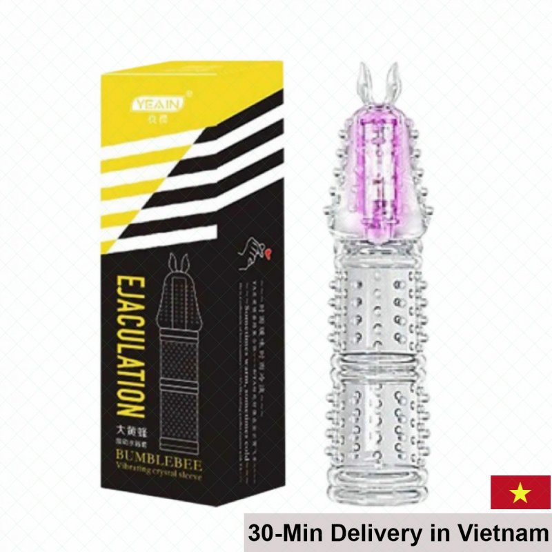 Yeain Bumblebee Vibrating Penis Sleeve Premium Silicon Texture 