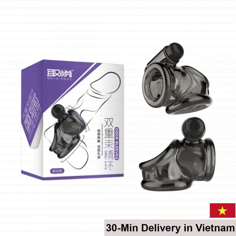 Aichao Cock Sleeves Vibrating Penis Enhancer Delay Condom 