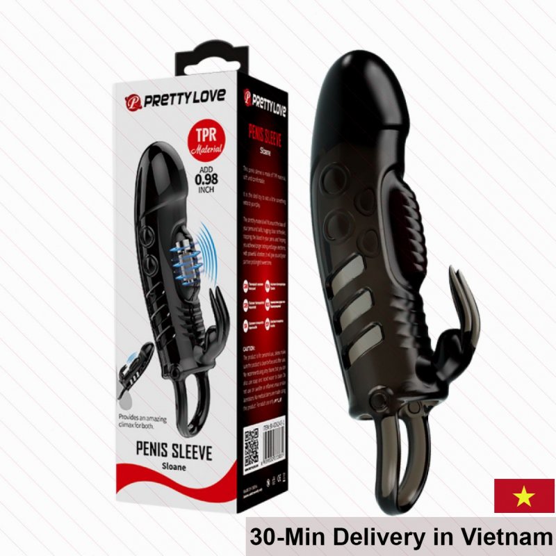 Pretty Love Sloane Vibrating Strap-On Condom Enhancer Boost 