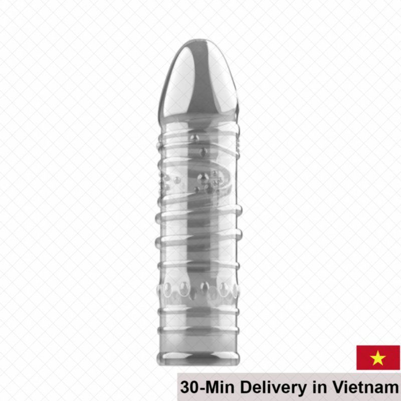 Jiuai Smooth Twisted Penis Enhancer Condom Pleasure Boost 