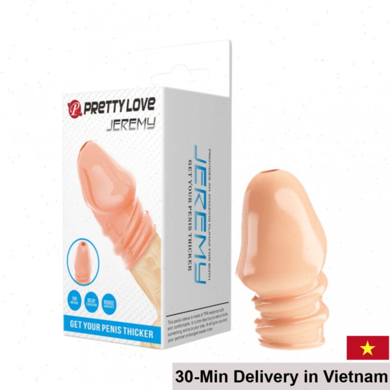 Pretty Love Jeremy Silicone Penis Enlargement Sleeve 