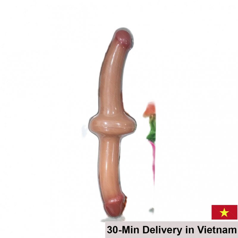 Lovetoy Flawless Clear 12in Double-Ended Vibrating Dildo 