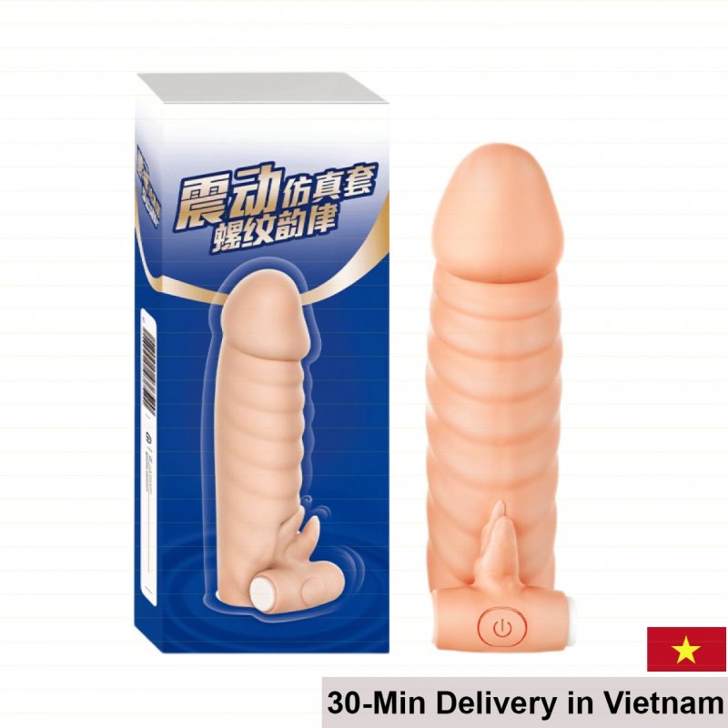 Leten Thread Rhythm Textured Condom - Strong Vibration Effects 