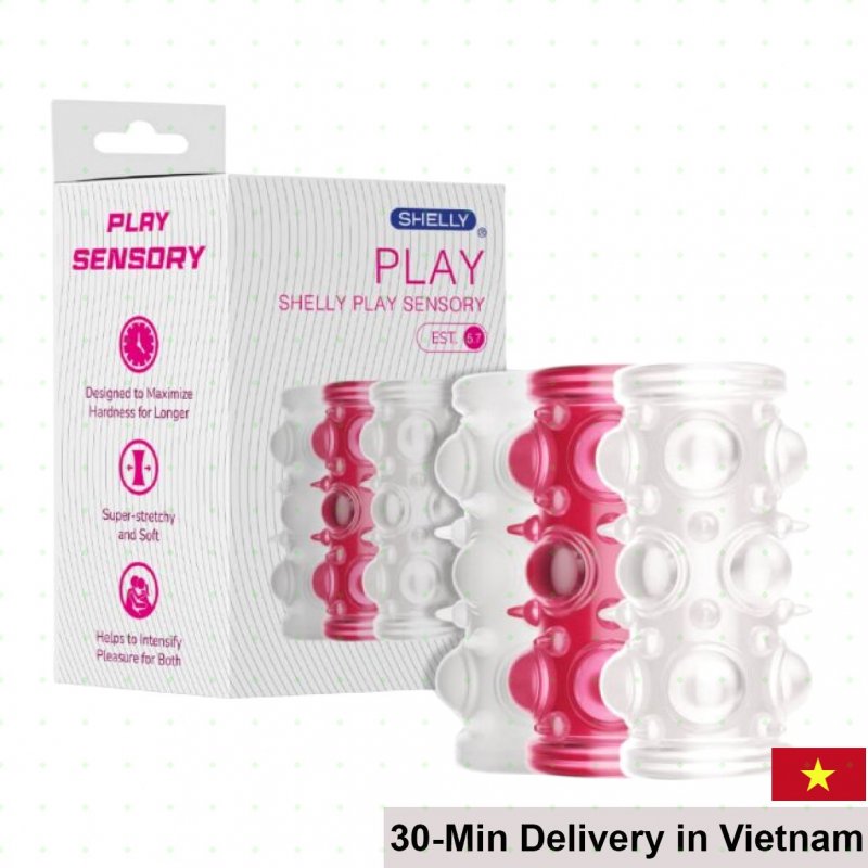 Shelly Play Sensory Textured Enhance Condom Stimulate Intense Feel 