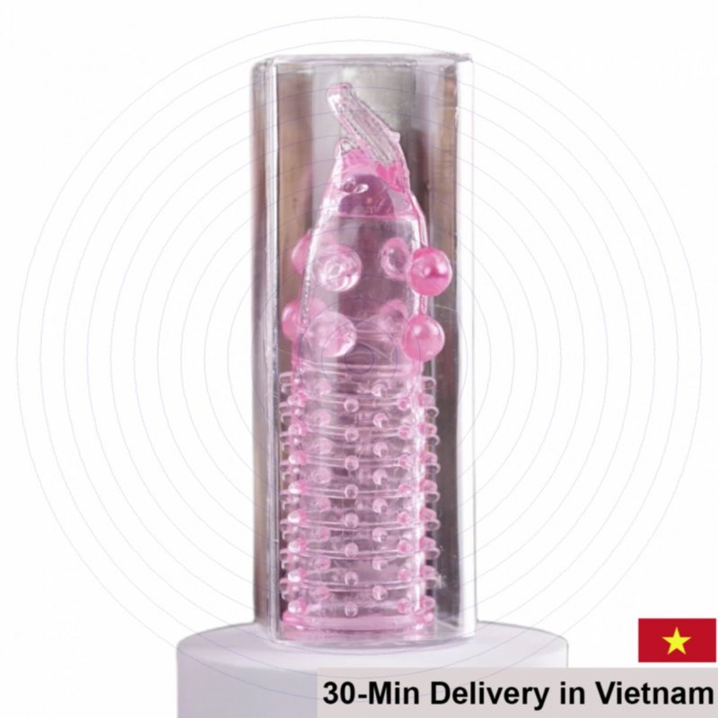 Beaded Textured Penis Sleeve New Sensation Soft Silicone 