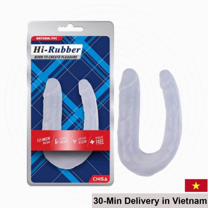 Chisa Hi-Rubber 13 Inch Double-Ended Pastel Lesbian Toy 