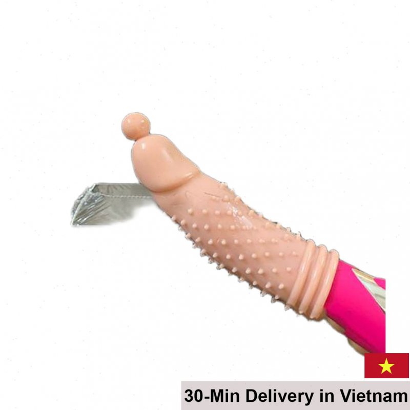 Super G Spiked Textured Penis Sleeve Male Enhancer 