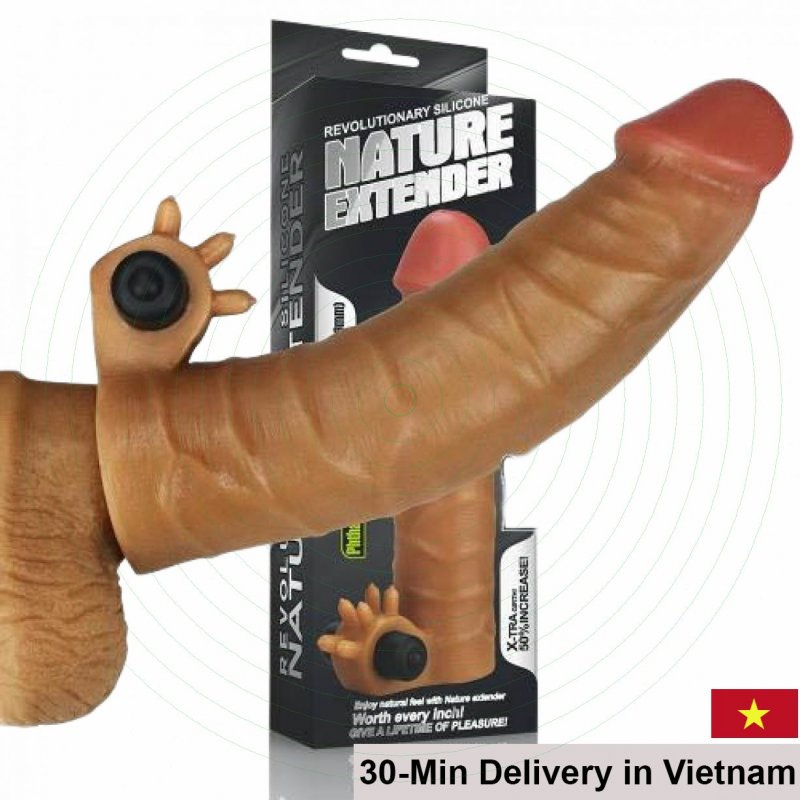 Lovetoy Extender Soft Realistic Vibrating Penis Sleeve 
