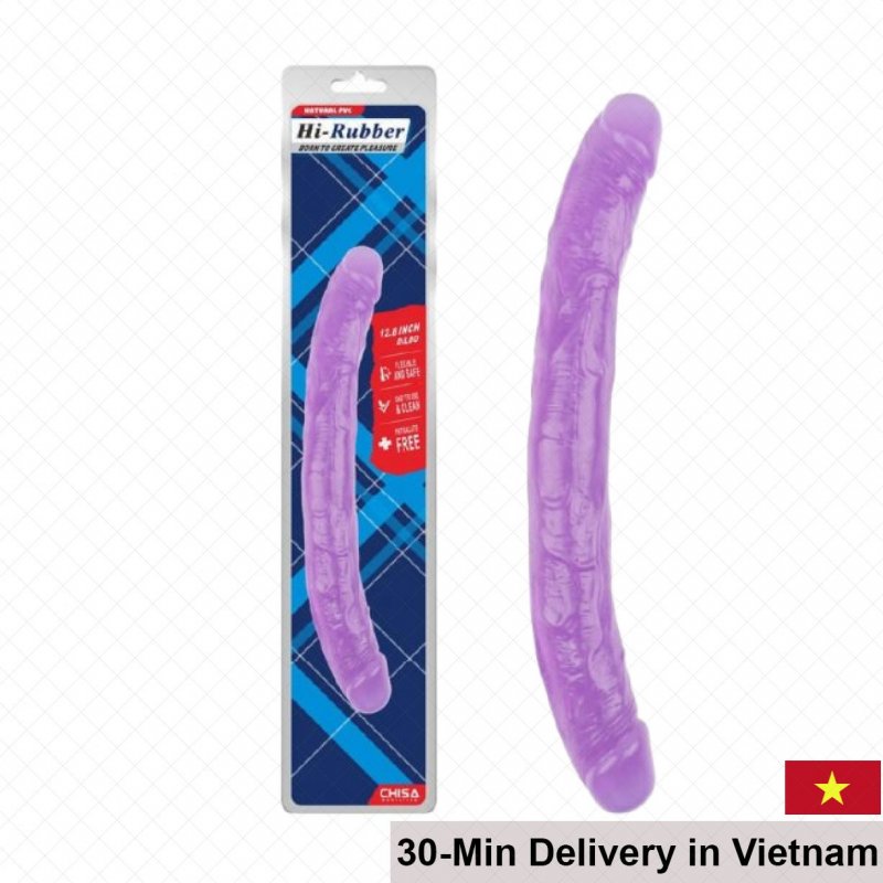 Chisa Hi-Rubber 12.8 Inch Double-Ended Silicone Dildo 
