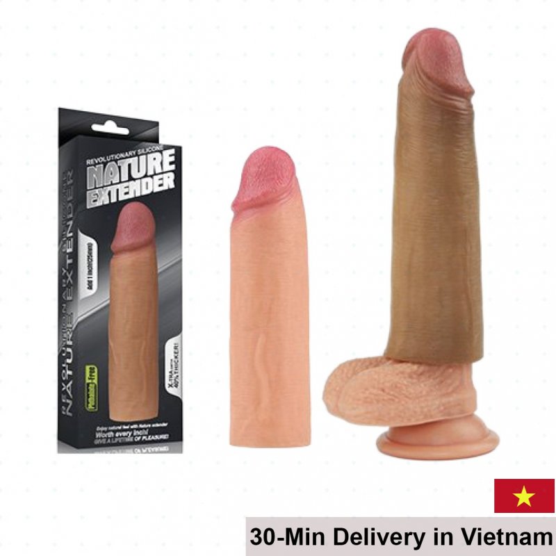 Lovetoy 3cm Silicone Realistic Penis Enhancer Sleeve 