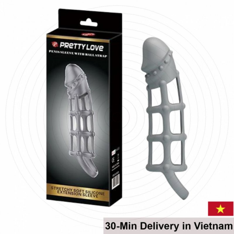 Pretty Love Mesh Strap-On Sleeve Enhance Pleasure 