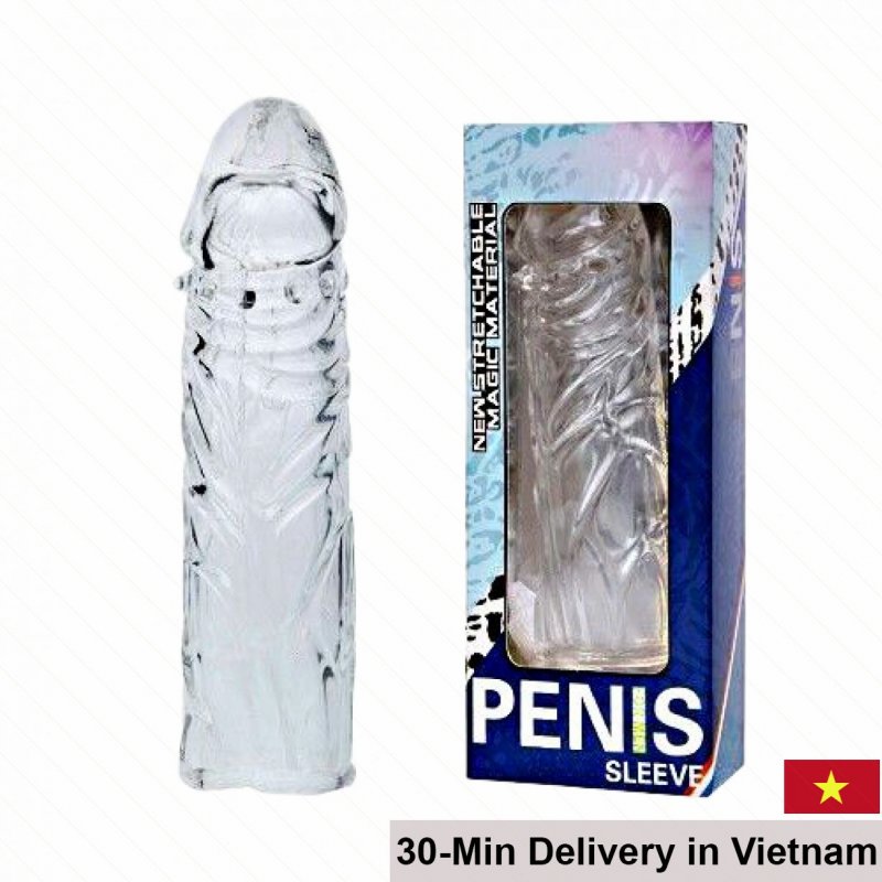 Transparent Ribbed Penis Sleeve Delay & Size Enhancer 
