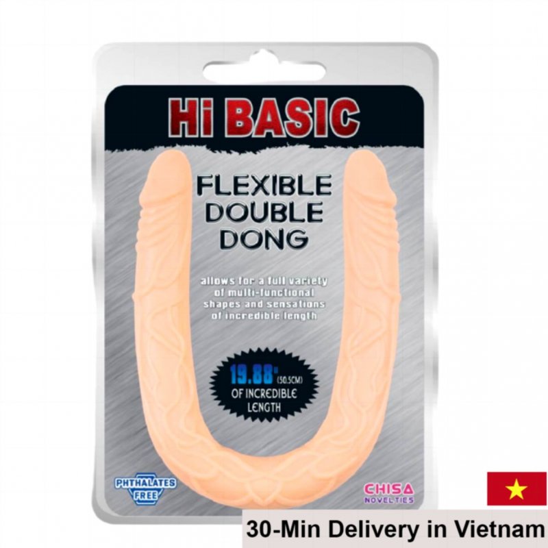 Chisa Hi Basic Flexible Double-Ended Soft Silicone Dildo 