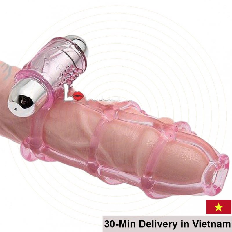 MMA Ultra Thin Penis Sleeve Condom Massage Ring Multi-Speed 