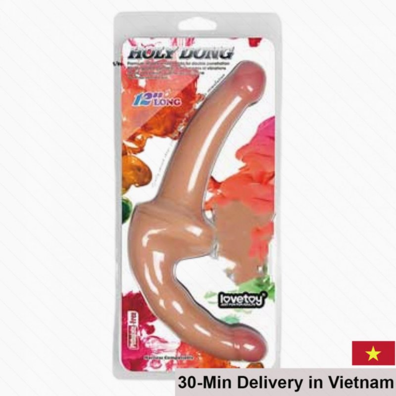 Lovetoy Dual-Head Silicone Lesbian Dildo Soft Vibrator 