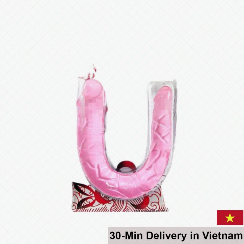 Double-Ended Dildo Silicone LGBT Soft Flexible Large Length 