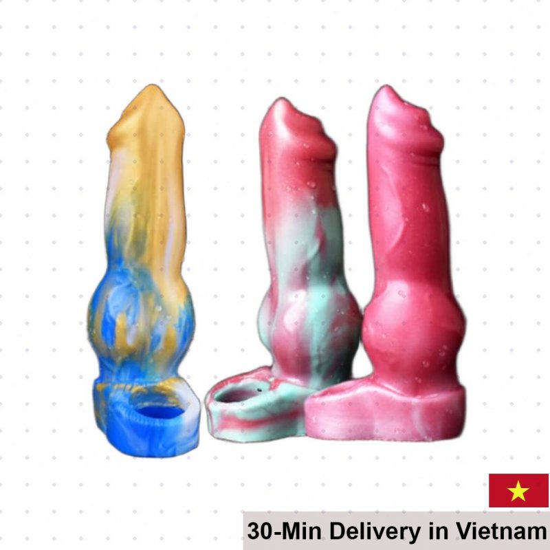 SHP1347 Dog Style Soft Textured Penis Sleeve Condom Unique 