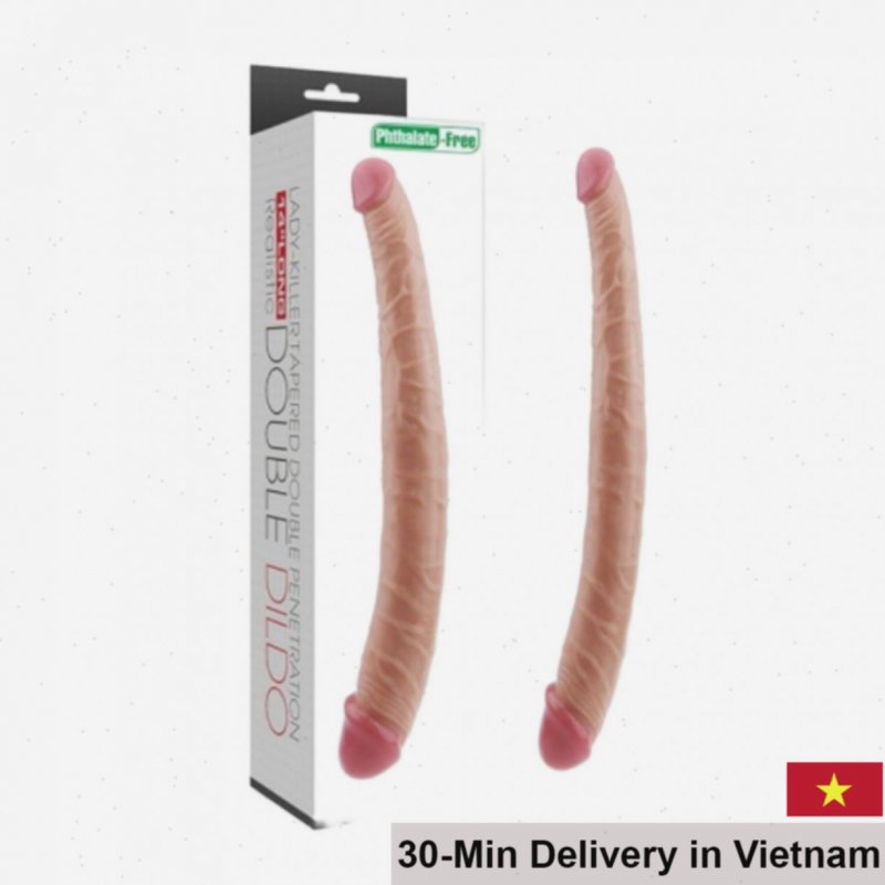 Lovetoy Giant Double Ended Silicone Dildo Huge Size Realistic Feel 