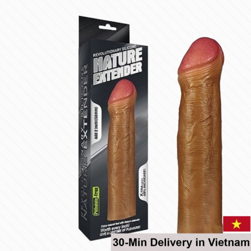 Love Toy 5cm Natural Soft Silicone Penis Sleeve Extender 
