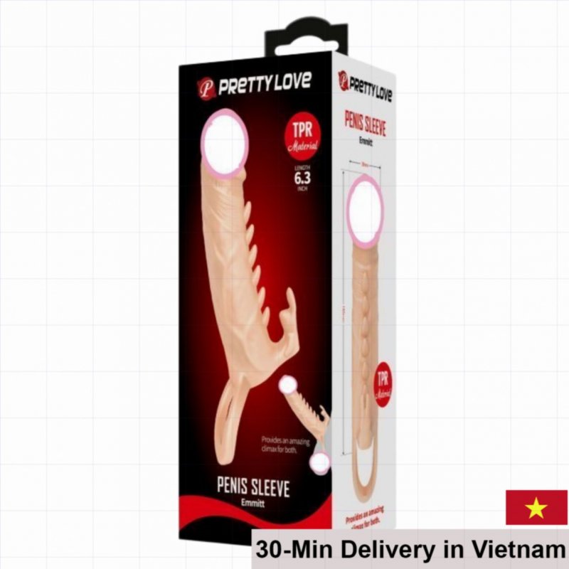Pretty Love Emmitt Textured Condom Anti-Slip Silicone Delay 