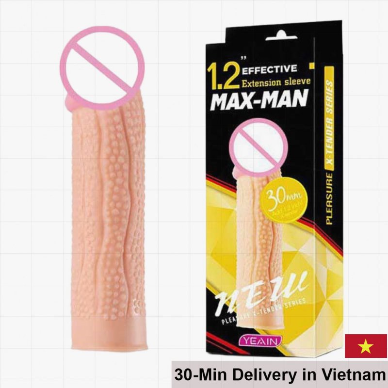 Maxman Yeain Super Ribbed 3cm Extension Condom USA Brand 