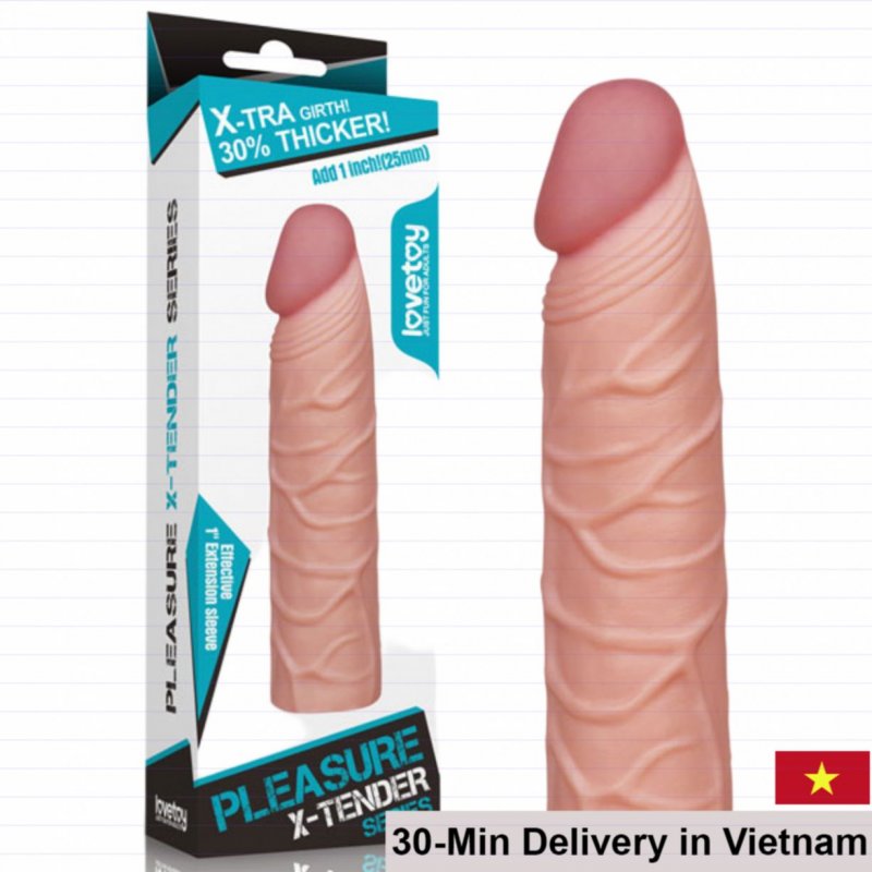 LoveToy X-tender Extension Condom for Enhanced Size 