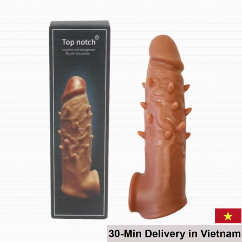 Top Notch Soft Textured Penis Extension G-Spot Stimulator 