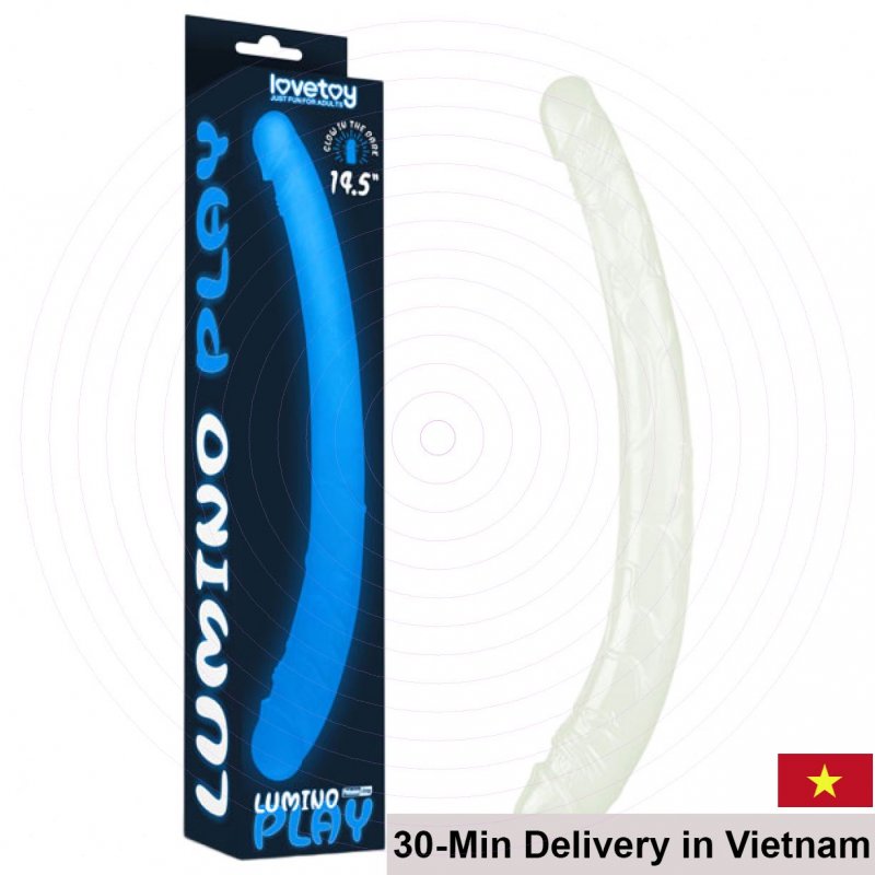 Lovetoy Lumino Double-Ended Glow in Dark Realistic Dildo 
