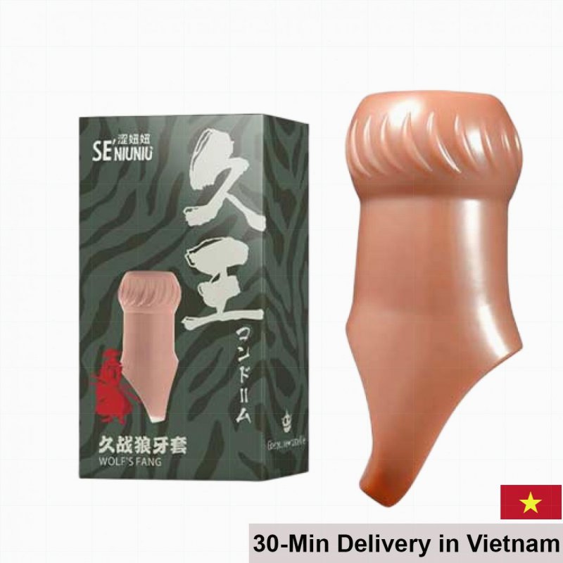 Se’ NiuNiu Textured Condom with Ring for Secure Fit and Pleasure 