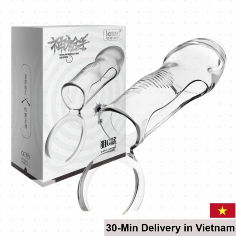 Leten G-Spot Fliting Strap-On Condom Silicone Soft 