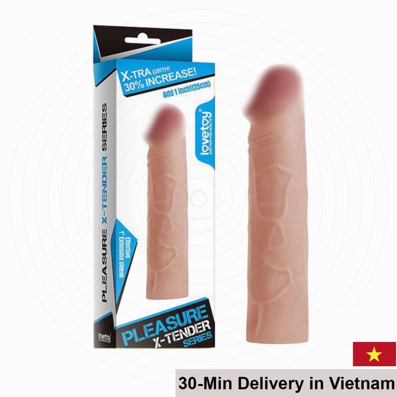 3cm Ribbed Smooth Head Penis Sleeve for Enhanced Sensation 