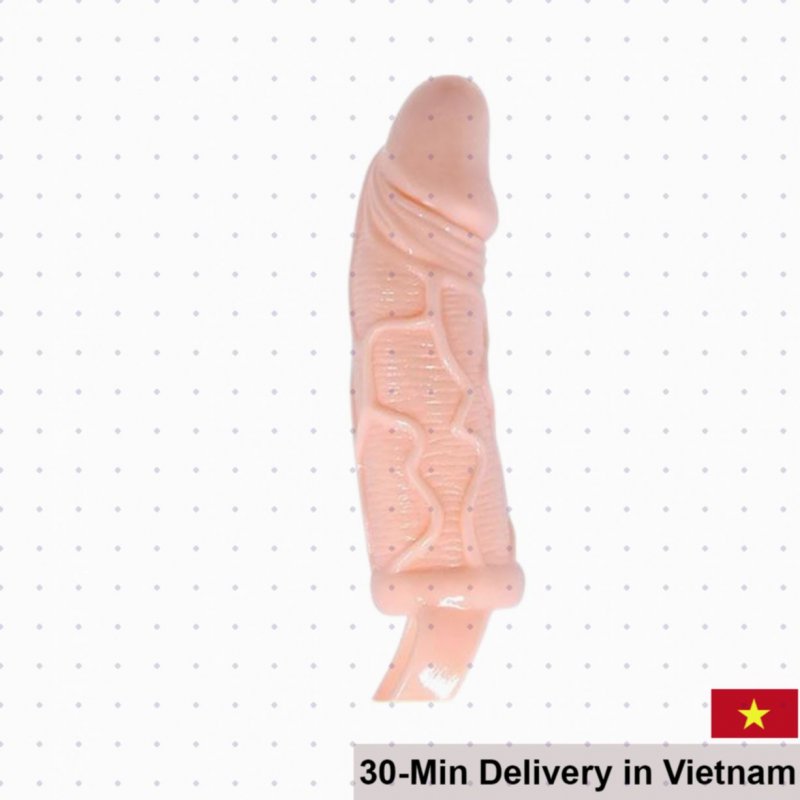 Donzen Textured Ring Condom with Adjustable Strap Safe 