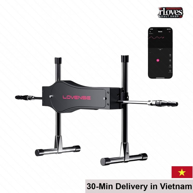 Lovense Sex Machine 2-Head App Controlled Waterproof 