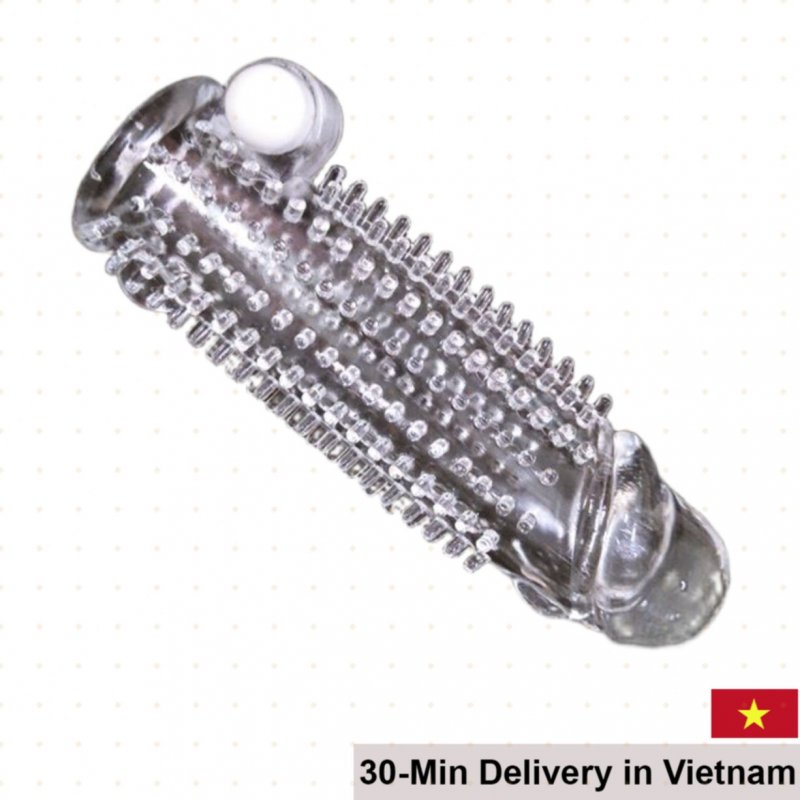 Donzen Ripped Silicone Condom with Strong Vibrations 