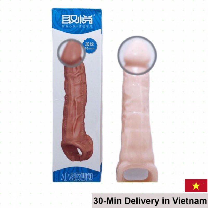 65mm Penis Sleeve with Adjustable Strap Enhances Size Stimulates 