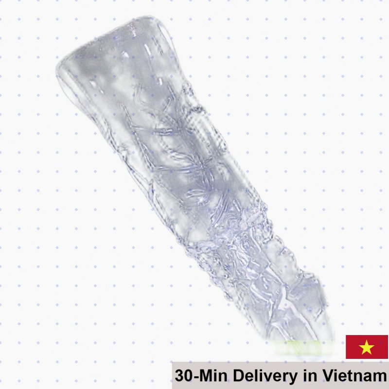 5cm Smooth Tip Textured Penis Sleeve 