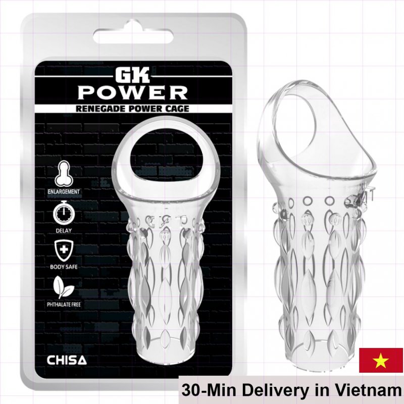 GK Power Renegade Textured Strap-On Sleeve Silicone 