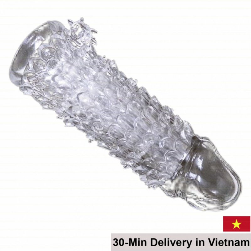 Dragon Scale Textured Silicone Penis Sleeve Soft & Safe 