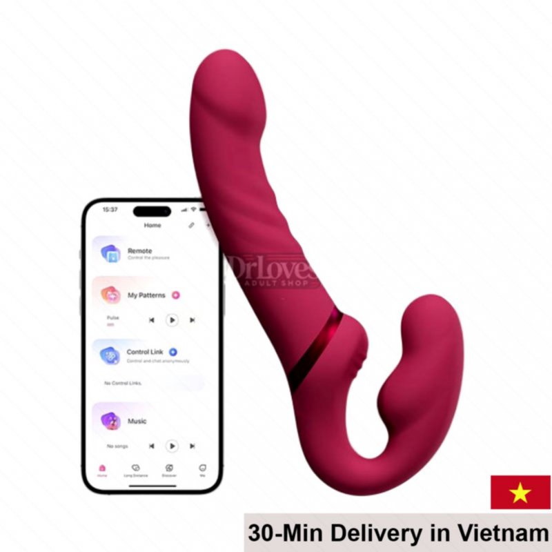Lovense Lapis Dual End Vibrating Masturbator Waterproof App 