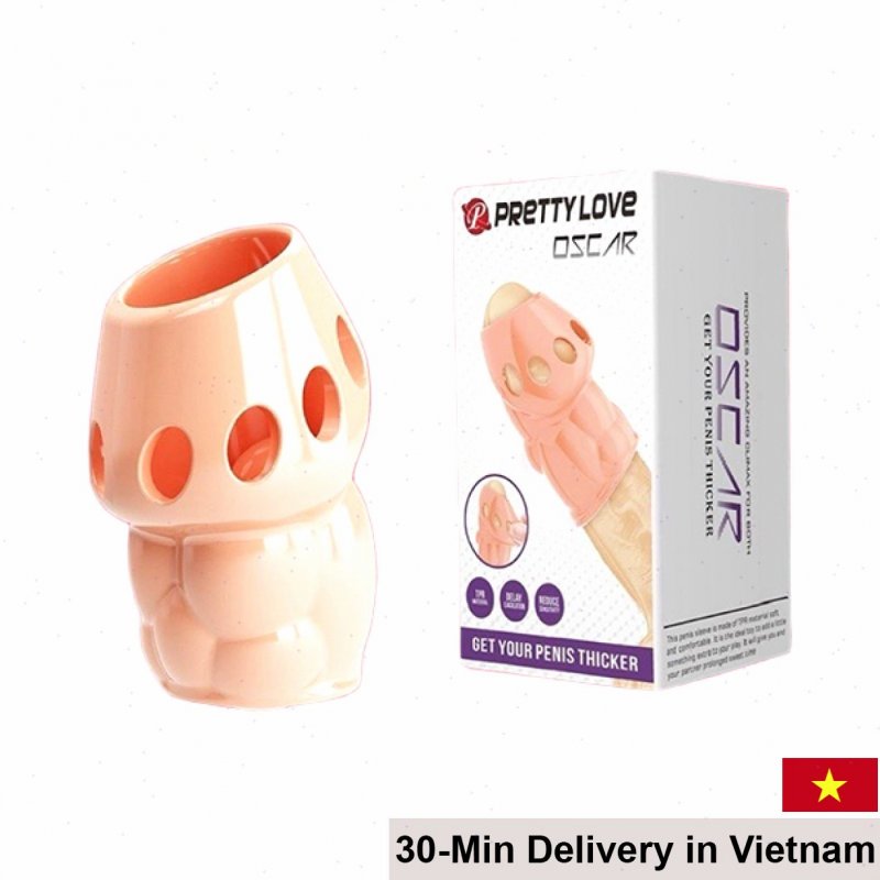 Pretty Love Oscar Head-Enhanced Silicone Condom for Men 