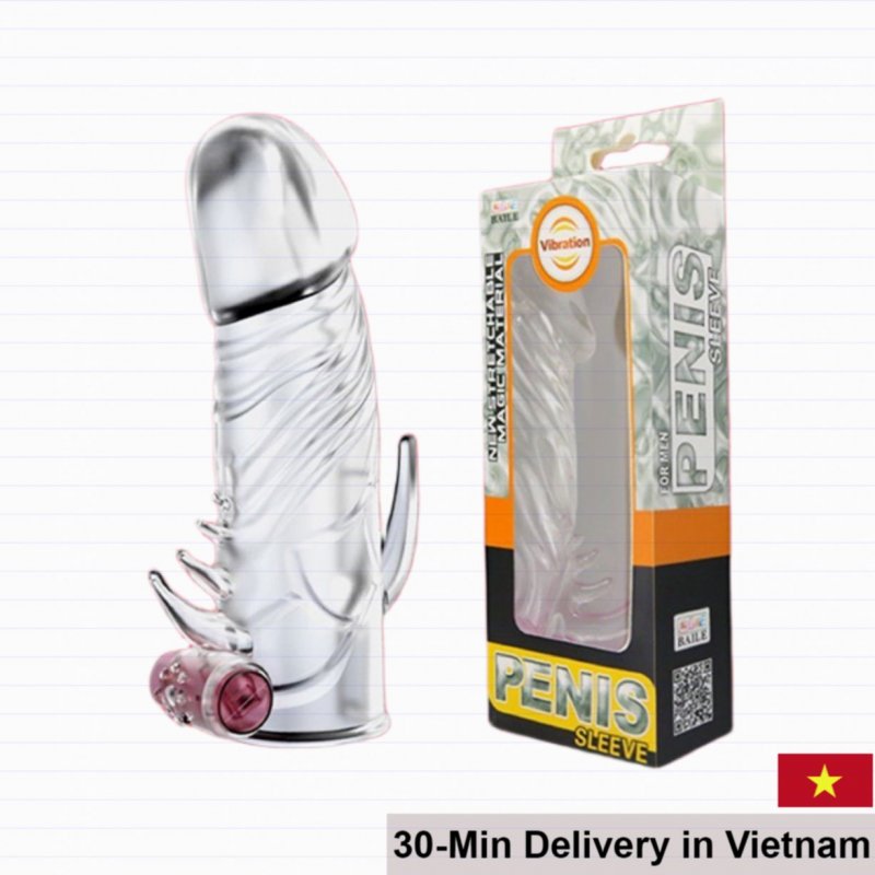 Baile Vibrating Penis Sleeve With Clitoral Stimulator 